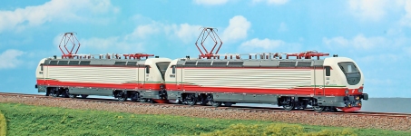 ACME 69640 - H0 - 2-tlg. E-Lok Set E.402B Frecciabianca (1 Dummy), Ep. VI, FS - DC-Sound